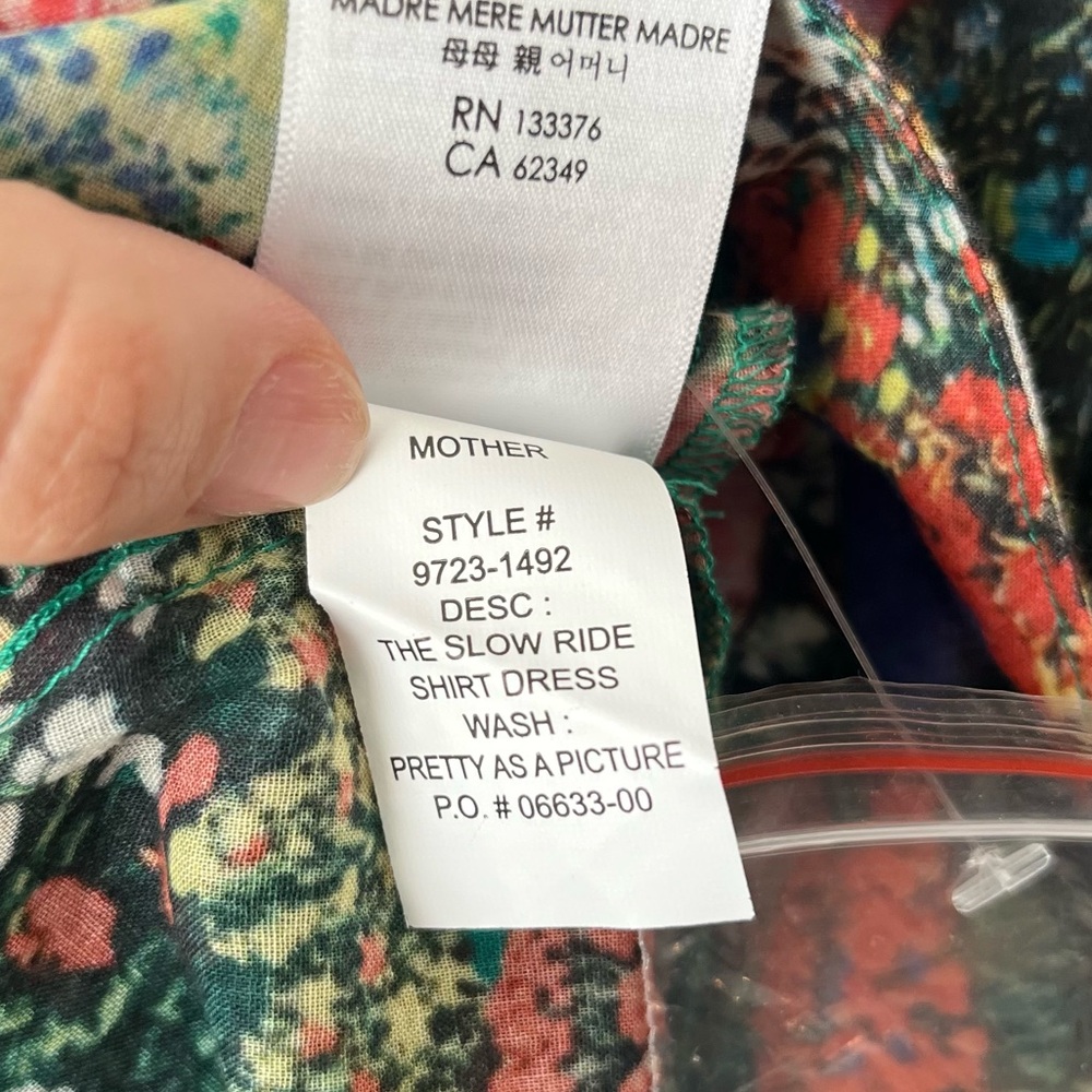 Mother The Slow Ride Shirt Dress in Pretty As A Picture Floral Print - Picture 11 of 13